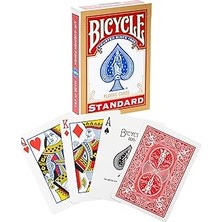 Uravas Store Bicycle Rider Back International Standard Endeks, Poker Boyu, 1 Deste, Kırmızı Veya