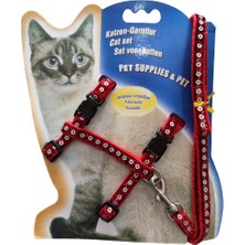 Cngzhn Parlak Kedi Gezdirme Göğüs Tasması