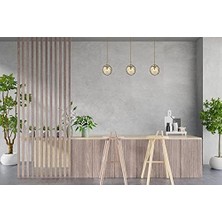 AV-60291-1E Eskitme Kaplama Modern Avize E14 Metal Cam 22CM