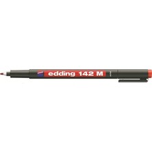 Edding Asetat Kalemi E-142M Kırmızı 1mm Çizgi Kalınlığı ile Çok Amaçlı Kullanım İçin