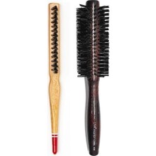 MegaSepet Liva 408&AMP; 690 Profesyonel Yanmaz Set Topuz Saç Fırçası-2'li