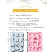 155- Siliko World Silikon Kek Çikolata Sabun Mum Epoksi Reçine Kalıp