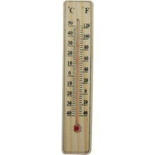 MegaSepet Ahşap Oda Sıcaklığı Sıcaklık Ölçümü Termometresi Küçük Boy