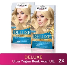 Palette Deluxe Ultra Yoğun Renk Açıcı Krem Saç Boyası 2 Adet 99 ml Amonyaklı Derinlemesine Bakım