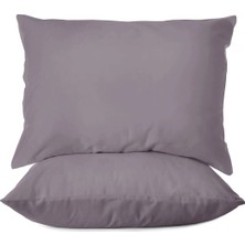 First Choice %100 Pamuk Saten 200 Tc (80 Tel) 2’li Yastık Kılıfı Seti - 50X70 cm