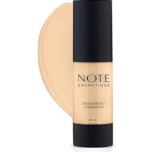 Uravas Store Note Cosmetics &amp; Protect 02 Beige Canlandırıcı Etkili Spf 15 Kapatıcı Fondöten