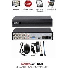 Dahua XVR1B08I-T 8 Kanal Dvr Kayıt Cihazı 2mp Kamera Destekli