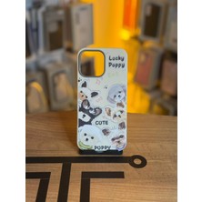 Avcı Teknoloji Market iPhone 16 Pro Max Uyumlu Özel Tasarım Sevimli Figürlü Deri Dokulu Telefon Kılıfı
