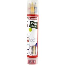 Easycolors - Ergonomik Kuru Boya Kalemi - 6 Renkli Tüp - Sağ
