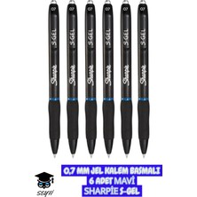 Sharpie S-Gel 0.7 mm Mürekkepli Basmalı Jel Kalem 3 Renk Mavi Siyah Kırmızı