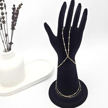 Merve Takı Özel Seri Gold Kaplama Ezme Plaka Şahmeran