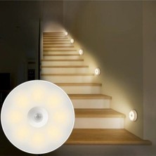 Urfakent V-009 Hareket Sensörlü USB Şarjlı LED Işık Lamba-Oda, Mutfak, Salon ve Merdiven Işıklandırma