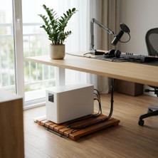 Afro Garden Tulivu Izolasyon Standı - Rezonans Kontrol Platformu - Masif Teak
