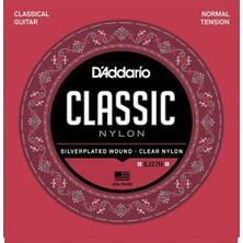 D'Addario EJ27N Klasik Gitar Tel Seti USA Menşeli Silverplated Wound ve Clear Nylon Materyal