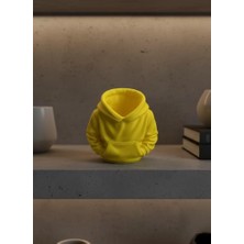 Asiltech Sarı Hoodie Kalemlik 10X10 cm Masa Üstü Düzenleyici