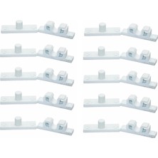 MegaSepet 10 Adet Plastik Beyaz Sineklik Çıtçıtı – Dayanıklı ve Pratik Sineklik Sabitleme Aparatı