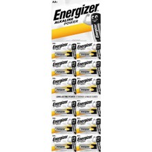 Energizer Alkalin Power AA Kalem Pil 12'li Kartela 1,5 V Tek Kullanımlık Yüksek Performans