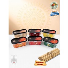 6 Çeşit 300GR. Meyveli Hazır Osmanlı Macunu Seti Vanilya Dahil - 60 Adet Macun Çubuğu Hediyeli