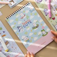 Paperora A5 18 Yaprak Bearly Cute Sticker Defteri - 610 Adet Sticker