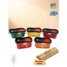 Festiva 5 Çeşit 300 gr Meyveli Hazır Osmanlı Macunu Seti - 60'li Macun Çubuğu