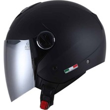 Sway Sw 715 Yazlık Motosiklet Kaskı Mat Siyah