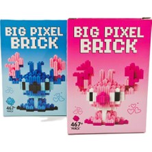 Bıg Pıxel Brick 2’li Blok Set - Stitch & Angel Figür (934 Parça Figür Seti)