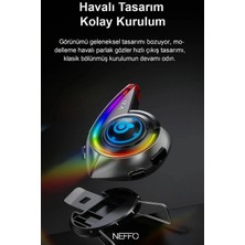 Neffo Y21 Bluetooth Motosiklet Kask Kulaklığı – Renkli LED Işıklı, Interkom Destekli, Yüksek Ses Kalites