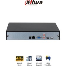 Dahua NVR2108HS-4KS3 8 Kanal Cctv Ip Kamera Kayıt Ünitesi