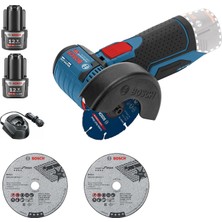 Bosch Gws 12V-76 2X3.0AH Çift Akülü Taşlama 76MM