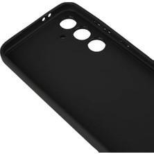 Galaxy S24 Fe Ile Uyumlu Z-Biye Tron Silikon Kılıf Tam Koruma Arka Kapak Siyah Renk