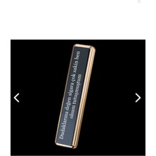 C&On Design Kişiye Özel Isim Baskılı Çakmak USB Li Dokunmatik Siyah Elektronik Çakmak Sevgililer Günü