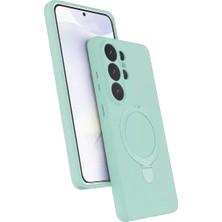 Olinea Galaxy S26 Magsafe Standlı Kapak - Su Yeşili