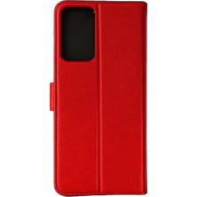 Olinea Galaxy A91 / S10 Lite S Kapaklı Kılıf - Kırmızı