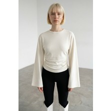 Aida Fashion Geniş Kol Pamuklu Bluz