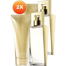 Avon Attraction Kadın EDP 50 ml ve Vücut Losyonu 150 ml Hediyelik İkili Set Uzun Süre Kalıcı