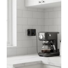 Asiltech Akım ve Voltaj Korumalı Küp Priz 3 USB Destekli