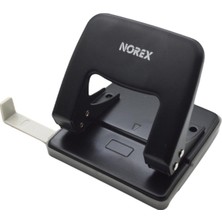 Norex Perfaratör Delgeç Metal 25 Sayfa Kapasiteli Siyah Uh103-190