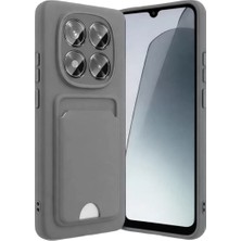 Olinea Redmi Note 15 4g Kelvin Kartvizitli Silikon - Gri