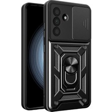 Olinea Galaxy A57 5g Pars Lens Yüzüklü Silikon - Siyah