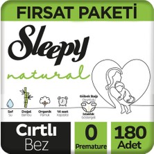 Sleepy 0 Beden Prematüre Bebek Bezi 30X6 180 Adet