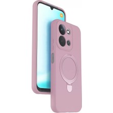 Olinea Redmi 15C 4g Magsafe Standlı Kapak - Pembe