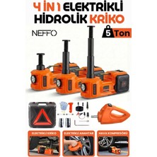 Neffo 5 Tonluk Elektrikli Hidrolik Kriko Kiti – Hızlı Lastik Değişimi Için Güçlü Çözüm