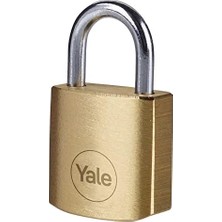 Y110B/20/111/1 - 20MM Pirinç Asma Kilit - Standart Koruma - Çelik Halka - 3 Anahtar, Sarı, 3.5mm