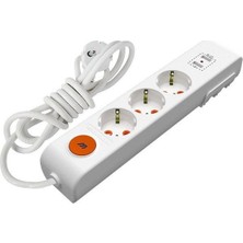  mutlusan rı-tech 3lü 2 metre anahtarlı 1usb+1type-c ı topraklı grup priz