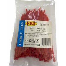 Frt Kırmızı 2,5X100 Kablo Bağı