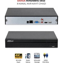 Dahua NVR2108HS-4KS3 8 Kanal Akıllı Nvr Kayıt Cihazı