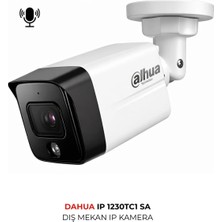 Dahua IPC-HDW1230TC1-SA 3.6mm Lens 2mp Poe Bullet Ip Kamera Dahili Sesli Mikrofonlu