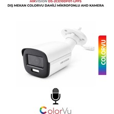 Hikvision Colorvu Mikrofonlu Güvenlik Kamerası DS-2CE10DF0T-LPFS