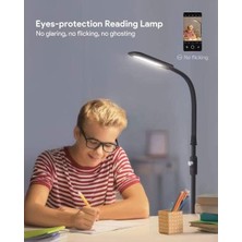 Aukey Modern Iç Mekan Aydınlatma Göz Yormayan LED Ayaklı Lamba 5 Kademeli Ayarlanabilir Parlaklık Için Modern Lambası Salon Oturma Odası Koltuk Ucu Lamba Ayakta Duran Işık,