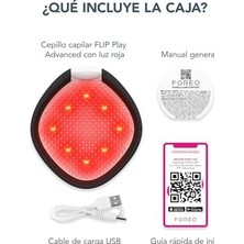 Flıp Play Advanced LED Saç Fırçası – Kırmızı, Mavi ve Yeşil Işık Modlarına Sahip 3’ü 1 Arada Bakım Aracı, Sağlıklı Görünen Saç ve Saç Derisini Destekler - Midnight Magic!